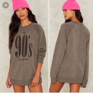 Nastygal 90’s made me do it sweater!